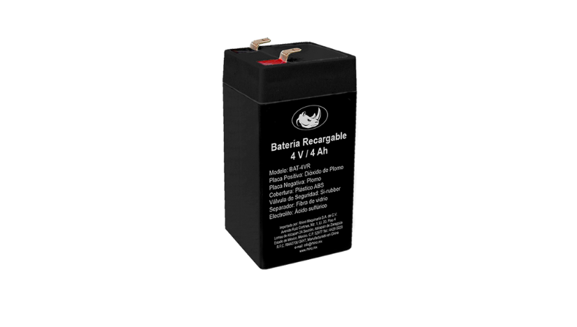 Bateria Recargable Marca Rhino de 4V